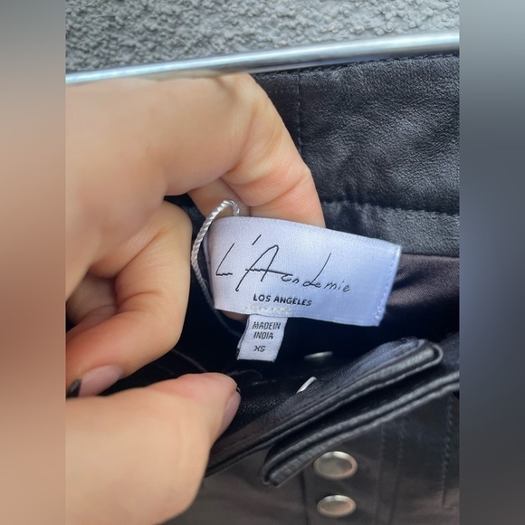 L’Academie Kane High Rise Genuine Leather Pants XS - Picture 4 of 6